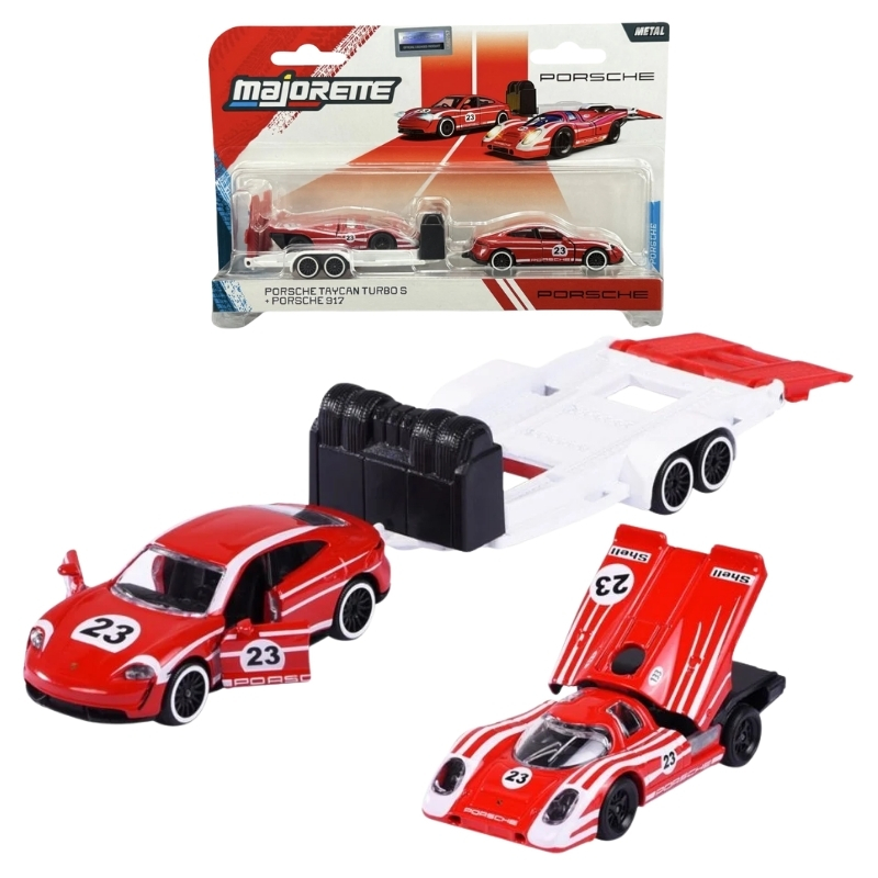 Majorette Porsche cu remorcă