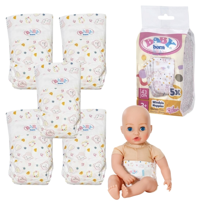 Baby Born Scutece pentru papusi 5 pak
