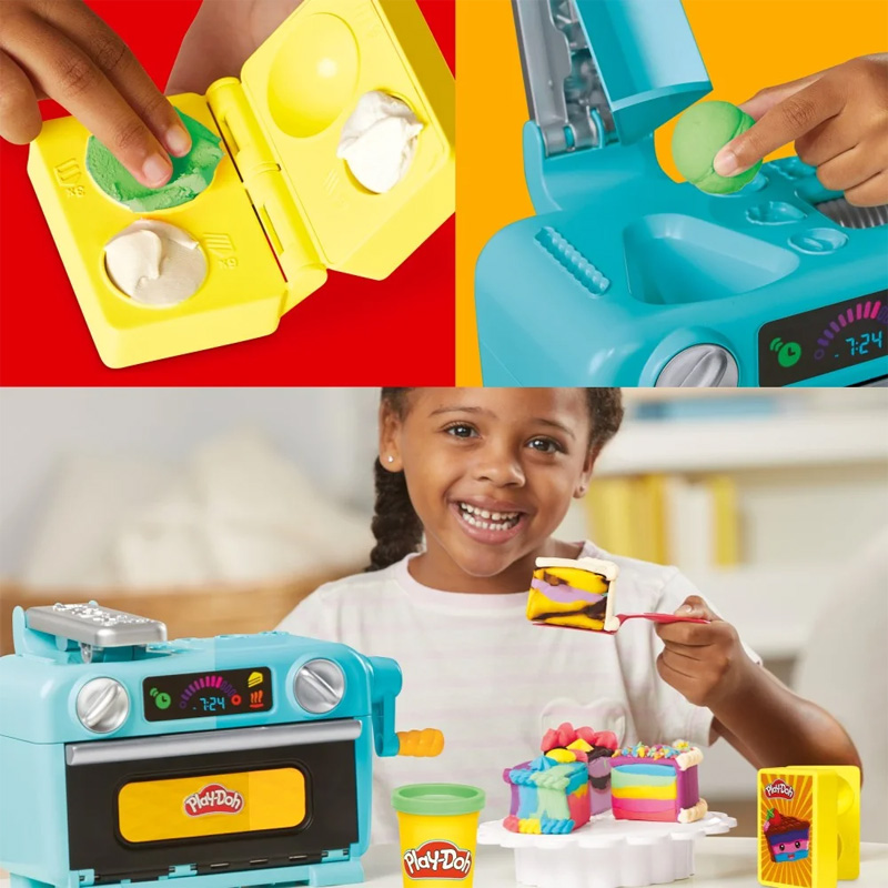 Play-Doh Setul Curcubeu Turtă Dulce Coacerea Torturilor