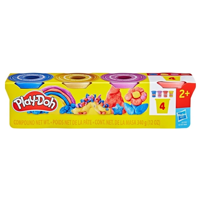 Play-Doh 4Pak Culori Metalice