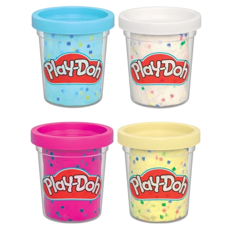 Play-Doh 4Pak Confetti 4 Tuburi