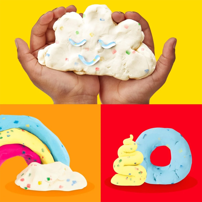 Play-Doh 4Pak Confetti 4 Tuburi