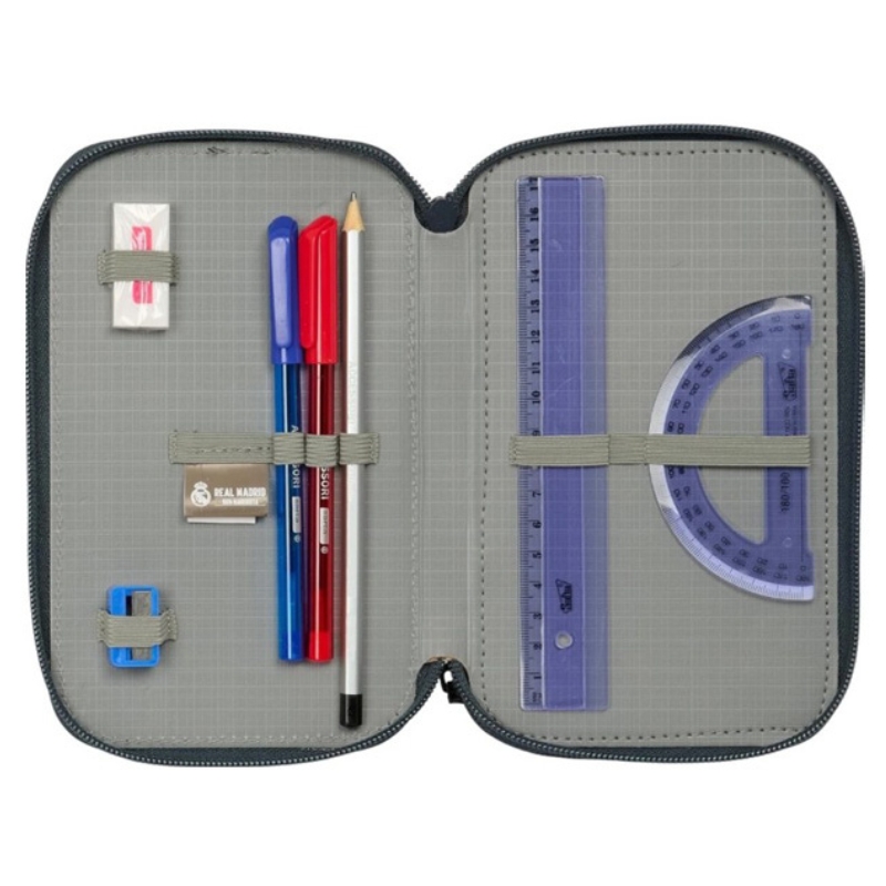 Safta Pencil Case With Equipment Real Madrid