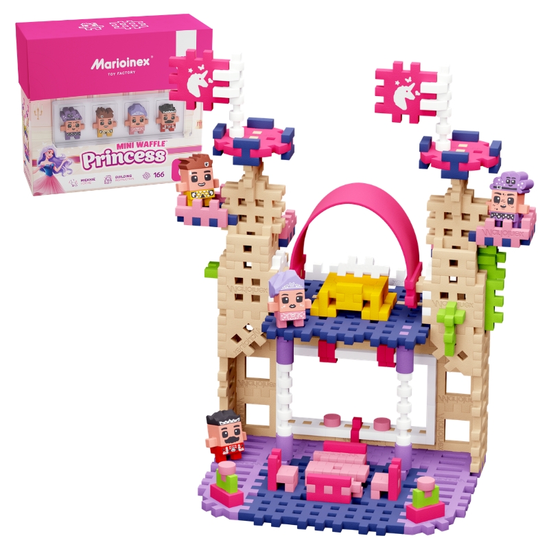 Marioinex Mini Waffle Princess Piese de Construcție Castelul Prințesei