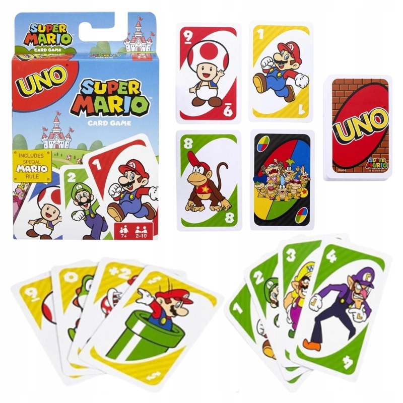 Set de cărți Uno + UNO Super Mario Bros