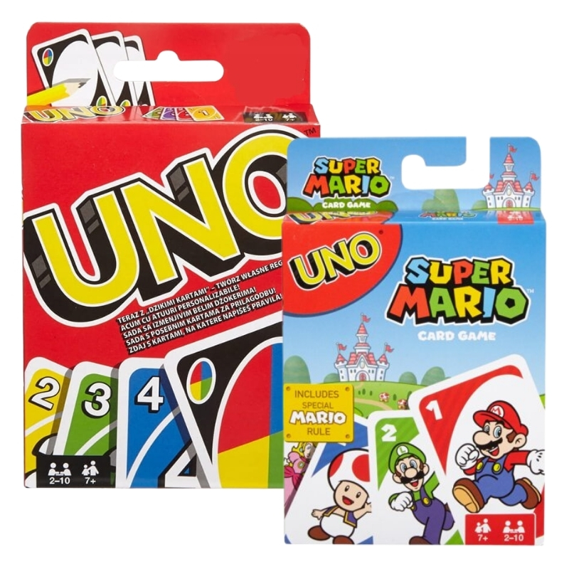Set de cărți Uno + UNO Super Mario Bros