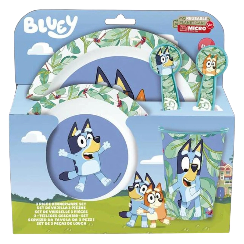 Set veselă pentru copii Stor Bluey - set de masă