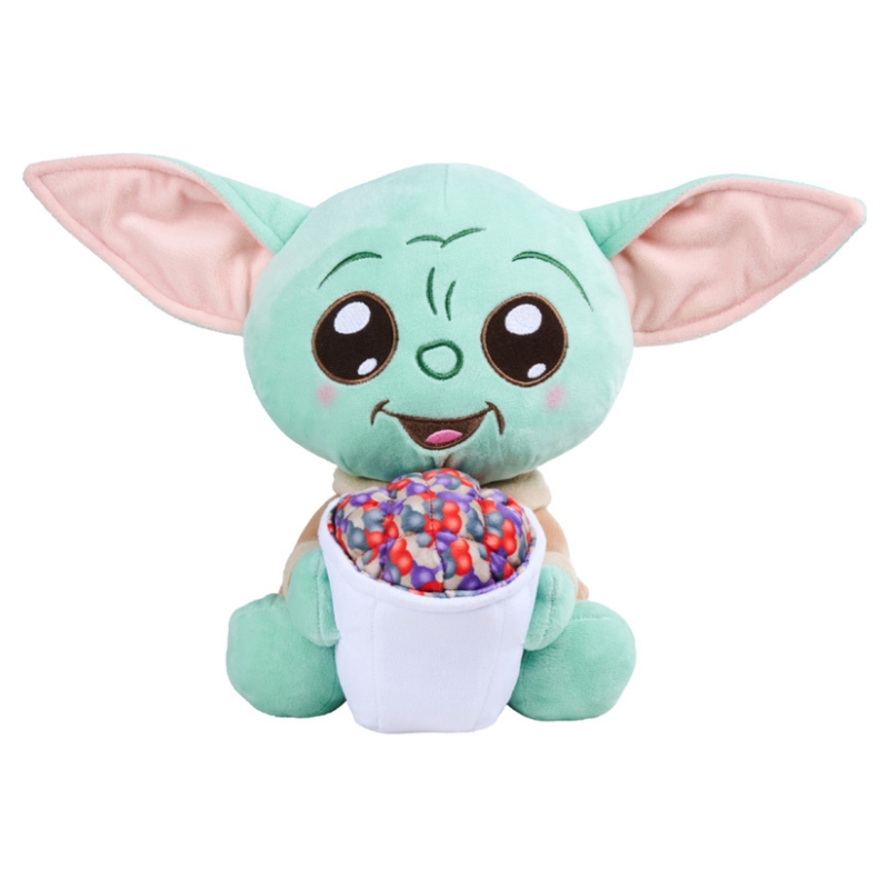Disney Star Wars Maskotka Mandalorian Grogu Z Popcornem Baby Yoda Pluszowa Zabawka