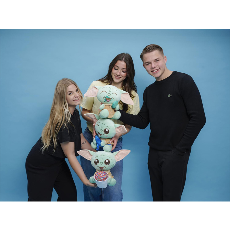 Disney Star Wars Maskotka Mandalorian Grogu Z Popcornem Baby Yoda Pluszowa Zabawka