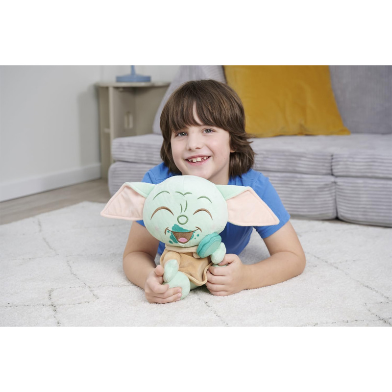 Disney Star Wars Maskotka Mandalorian Grogu Z Makaronikiem Baby Yoda Pluszowa Zabawka