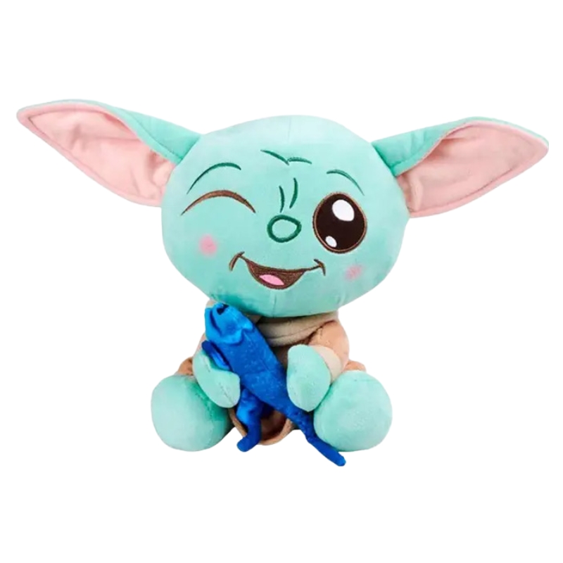 Disney Star Wars Plusză Mandalorian Grogu cu Șopârla Baby Yoda Jucărie 25cm