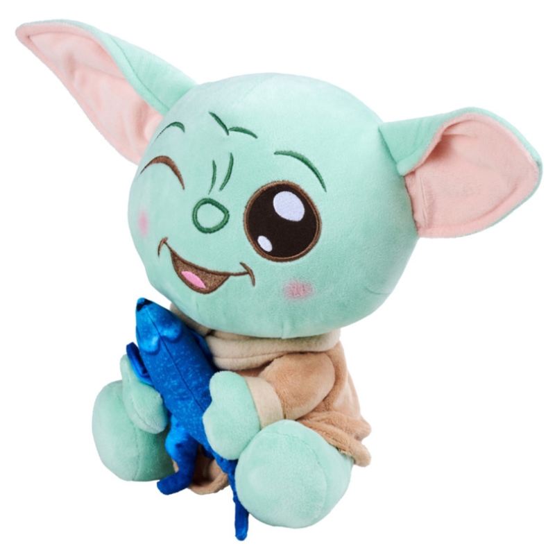Disney Star Wars Plusză Mandalorian Grogu cu Șopârla Baby Yoda Jucărie 25cm