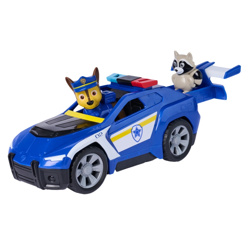 Psi Patrol Search Rescue Mașina de Poliție Chase Vehicul cu Tragere Înapoi + Figurina Raton