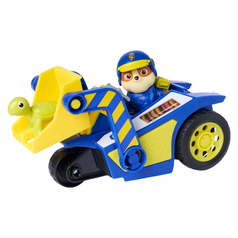 Psi Patrol Search Rescue Buldozer Rubble Vehicul cu Tracțiune Pull-Back + Figurina Țestoasă