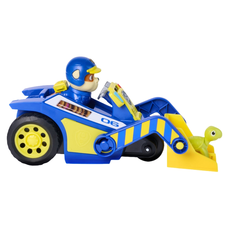 Psi Patrol Search Rescue Buldozer Rubble Vehicul cu Tracțiune Pull-Back + Figurina Țestoasă