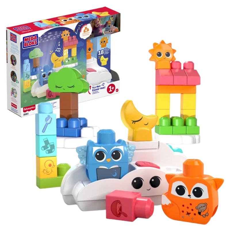 Set 2în1 - Cărămizi + Lampă Zi/Noapte cu Proiector de Stele