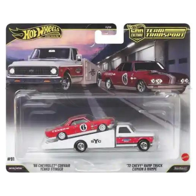 Hot Wheels Premium Team Transport 2024 Ford Mustang RTR Spec 5-FD & Aero Lift