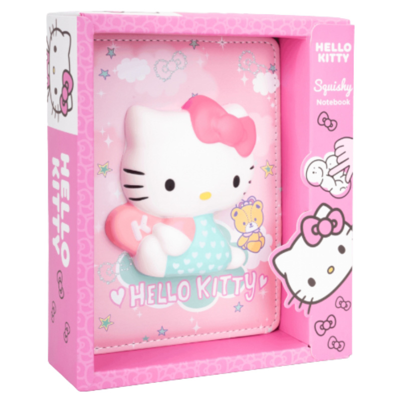 Coolpack Notes Jurnal Caiet B6 100 file Squishy 3D Hello Kitty roz 100 file