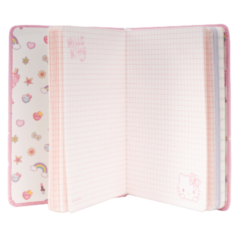 Coolpack Notes Jurnal Caiet B6 100 file Squishy 3D Hello Kitty roz 100 file în carouri