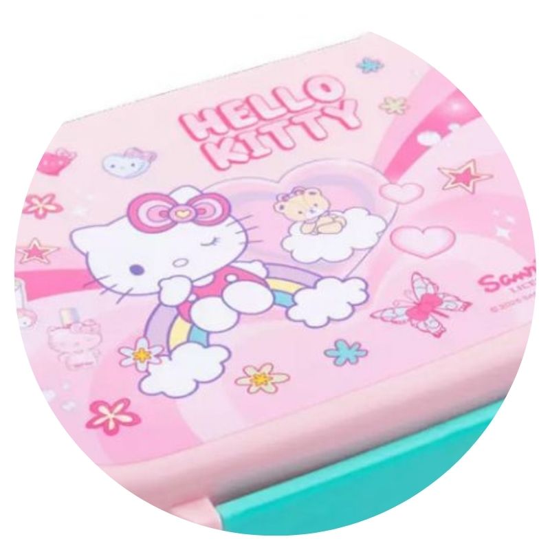 Coolpack Hello Kitty FoodyX Cutie de prânz cu compartiment, recipient pentru alimente Roz roz 765 ml