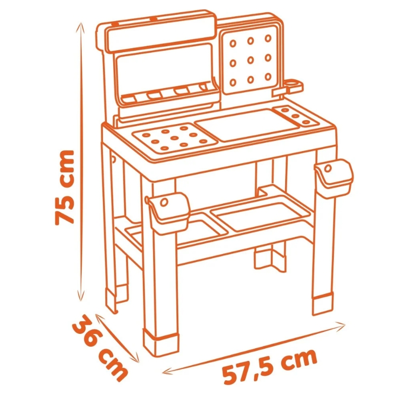 Smoby Black & Decker Atelier Jucărie Bricolo Center Accesorii Unelte