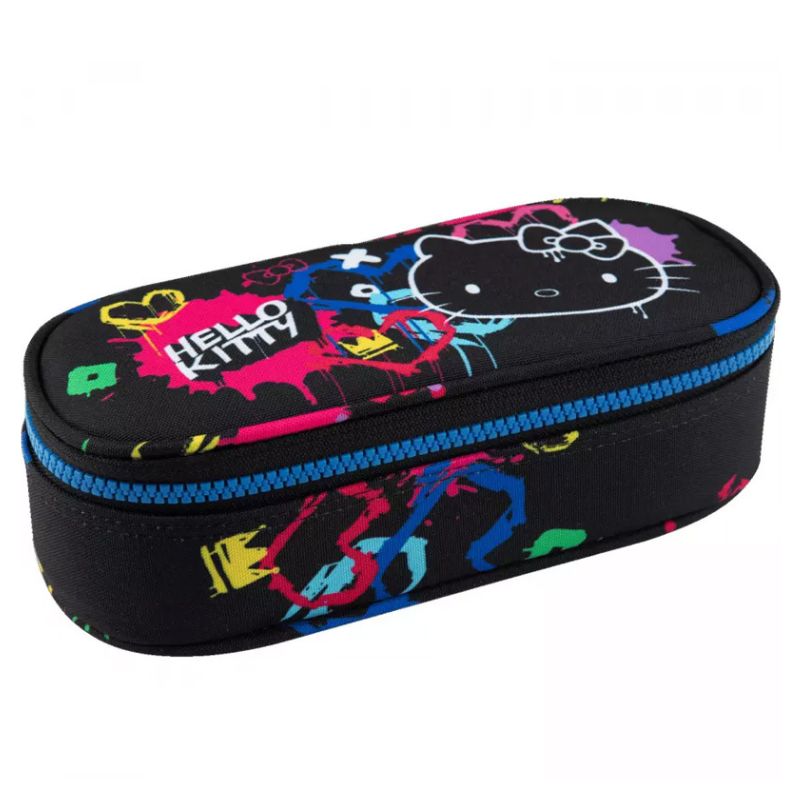 Coolpack Campus Piórnik Tuba Jednokomorowy Usztywniany Z Klapką Na Zamek Czarny Hello Kitty