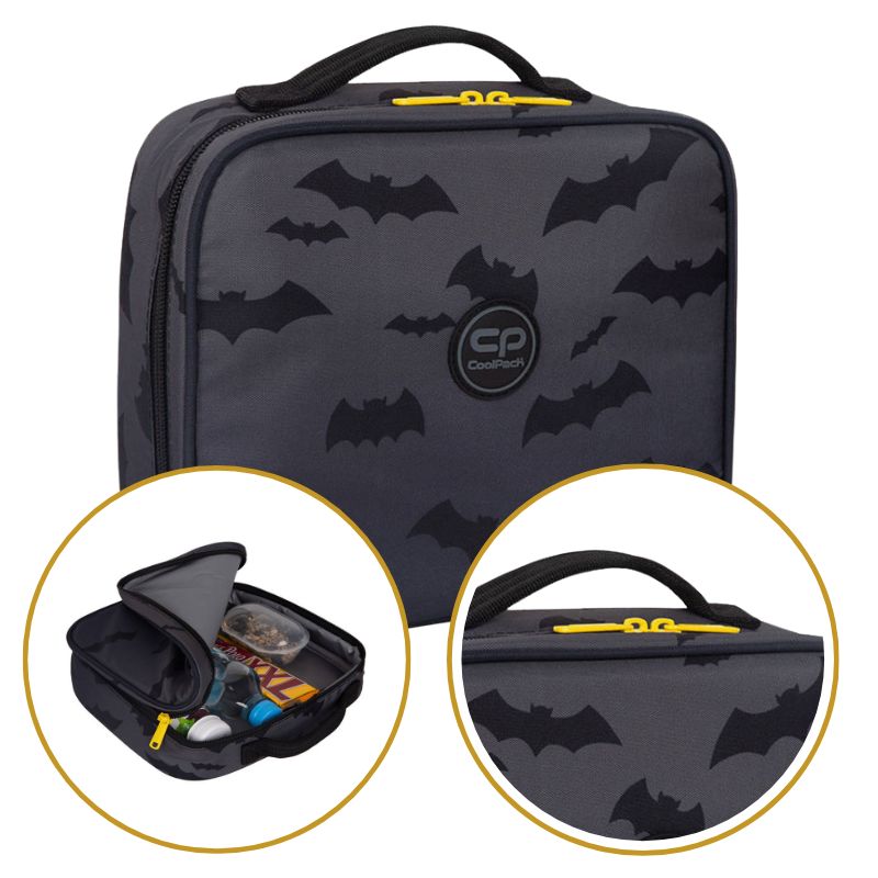 Coolpack Coolerbag Lunchbox Śniadaniówka Torba Termiczna Batman Czarna Darker Night