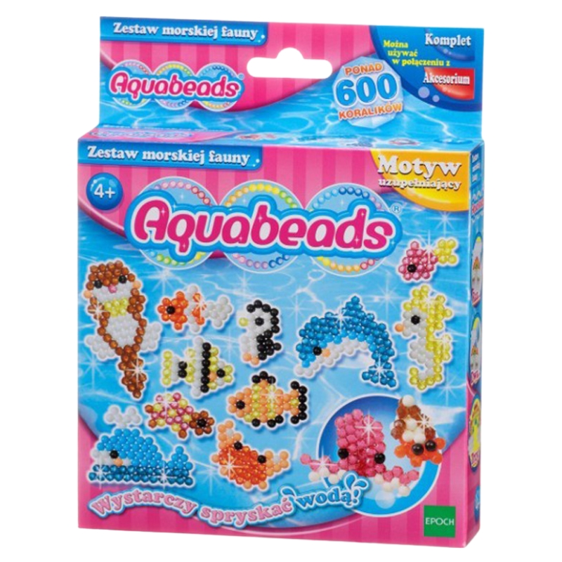 Aquabeads Zestaw Startowy Koraliki Wodne Zwierzęta Morskie