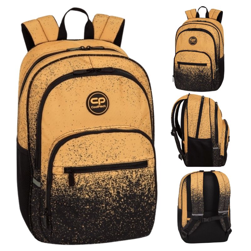 Coolpack Alfa Rucsac Școlar pentru Tineret pentru Școală Călătorie Unicameral Portocaliu Orange Dot