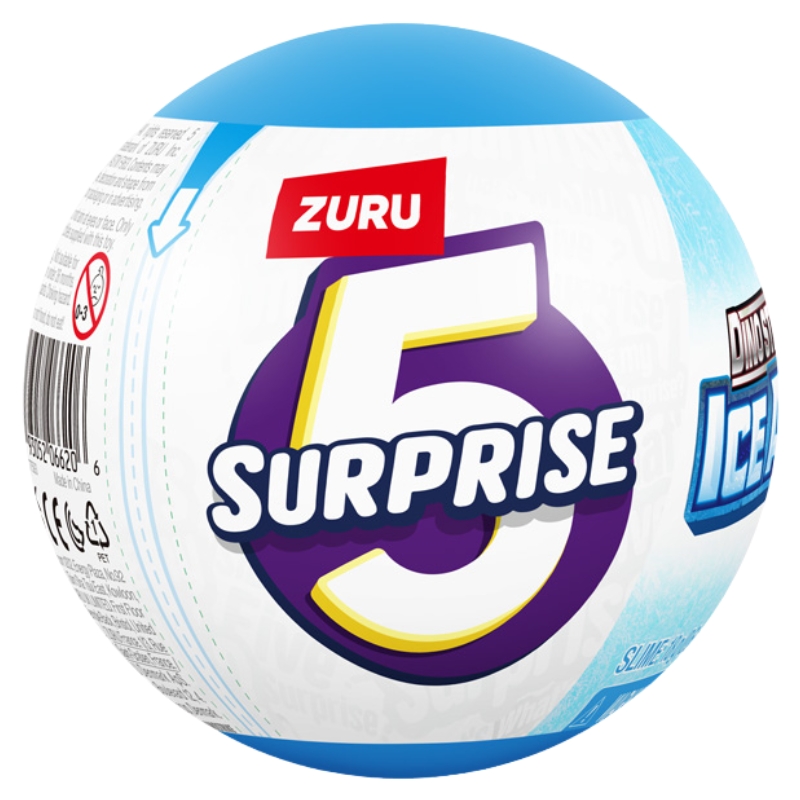 Zuru 5 Surprise Kula Dino Strike Ice Age Niespodzianka Figurki Kapsuła Z Figurkami Niespodziankami Dinozaury