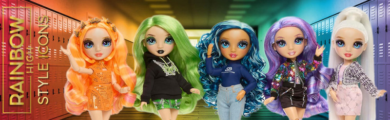 Lalka Modowa Dla Dzieci Rainbow High Style Icons Violet Willow Akcesoria 4+