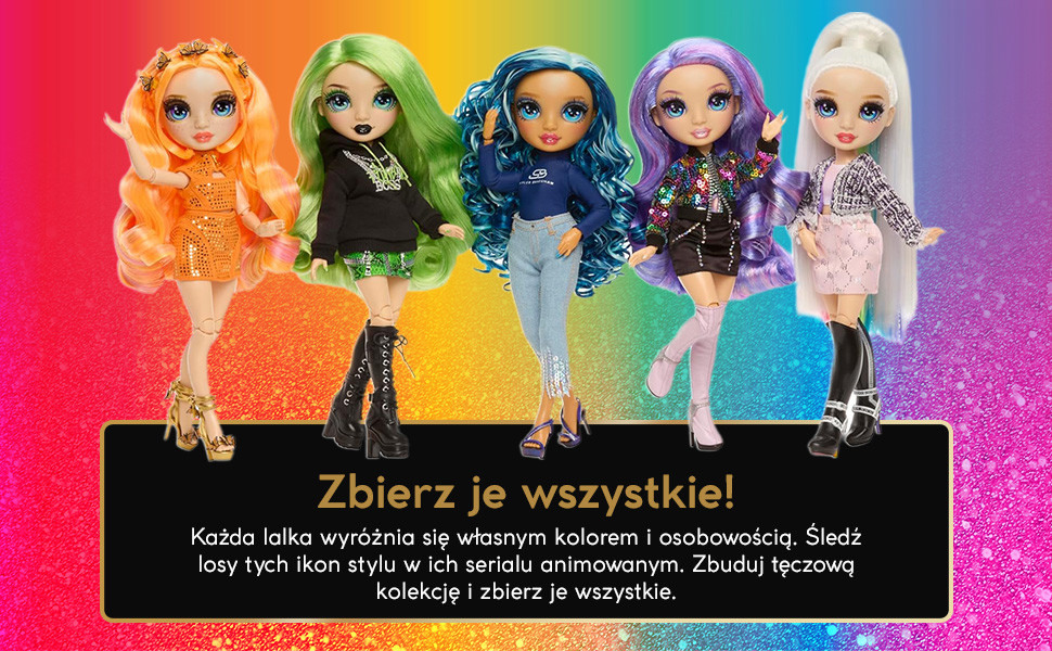 Lalka Modowa Dla Dzieci Rainbow High Style Icons Violet Willow Akcesoria 4+