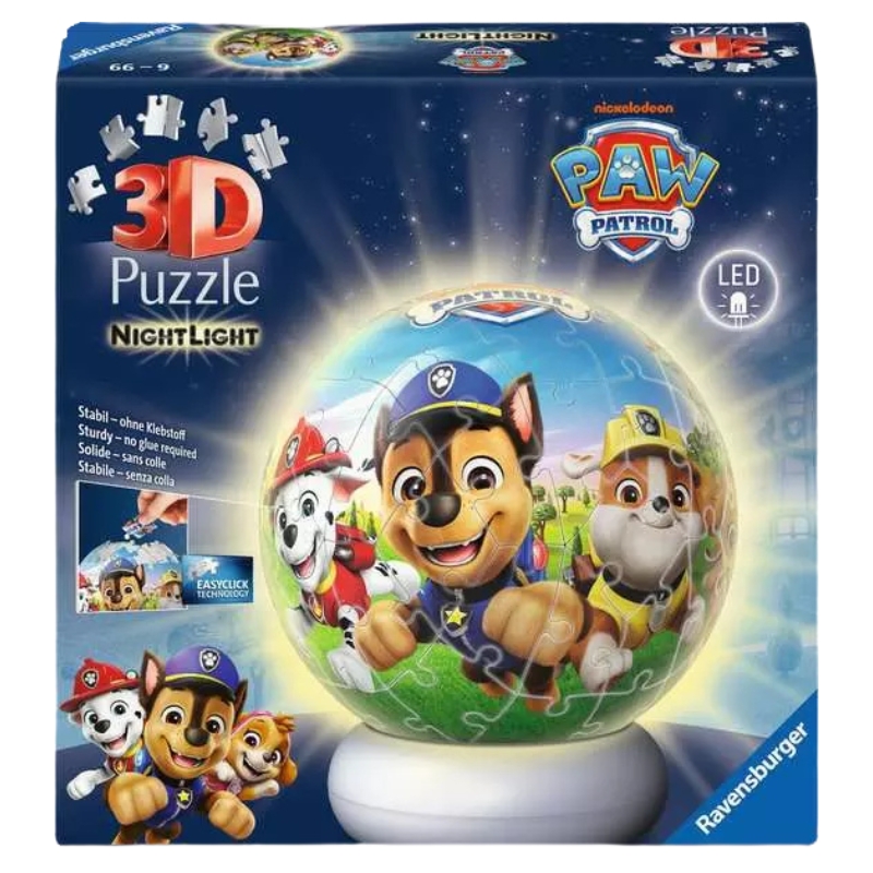 Ravensburger Puzzle 3D Model Przestrzenny Psi Patrol Lampka Nocna 73el. 6+