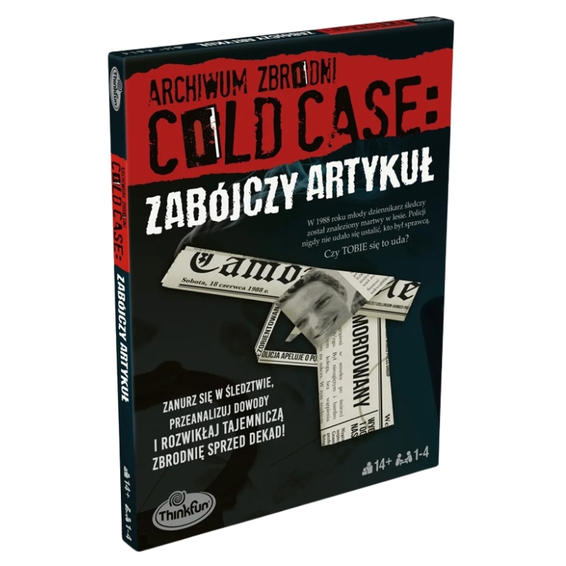 Ravensuburger Thinkfun Archiwum Zbrodni Cold Case Zabójczy Artykuł Gra Planszowa Detektywistyczna 14+