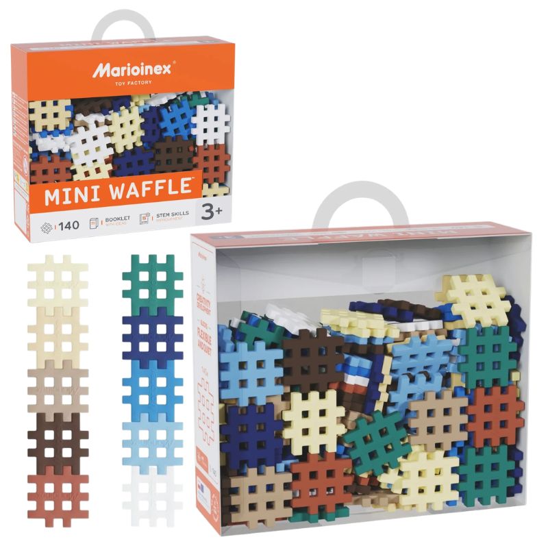 Marioinex Mini Waffle Klocki Konstrukcyjne Małe Edukacyjne Kreatywne Świat Natury 140 Sztuk