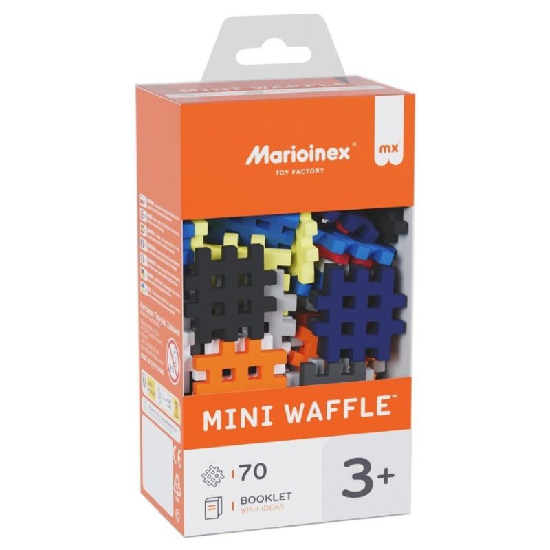 Marioinex Mini Waffle Klocki Konstrukcyjne Małe Edukacyjne Kreatywne Techniczna Paleta Barw 70 Sztuk