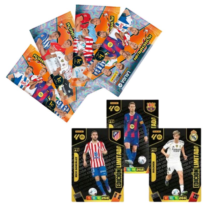 Panini Adrenalyn XL La Liga 2026 Megazestaw Startowy + Saszetki Z Kartami Karty Kolekcjonerskie