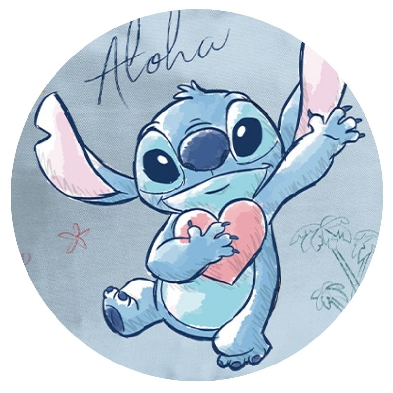Paso Worek Sportowy Na Obuwie WF Basen Plecak Podróżny Kompaktowy Szkolny Stitch Aloha Niebieski