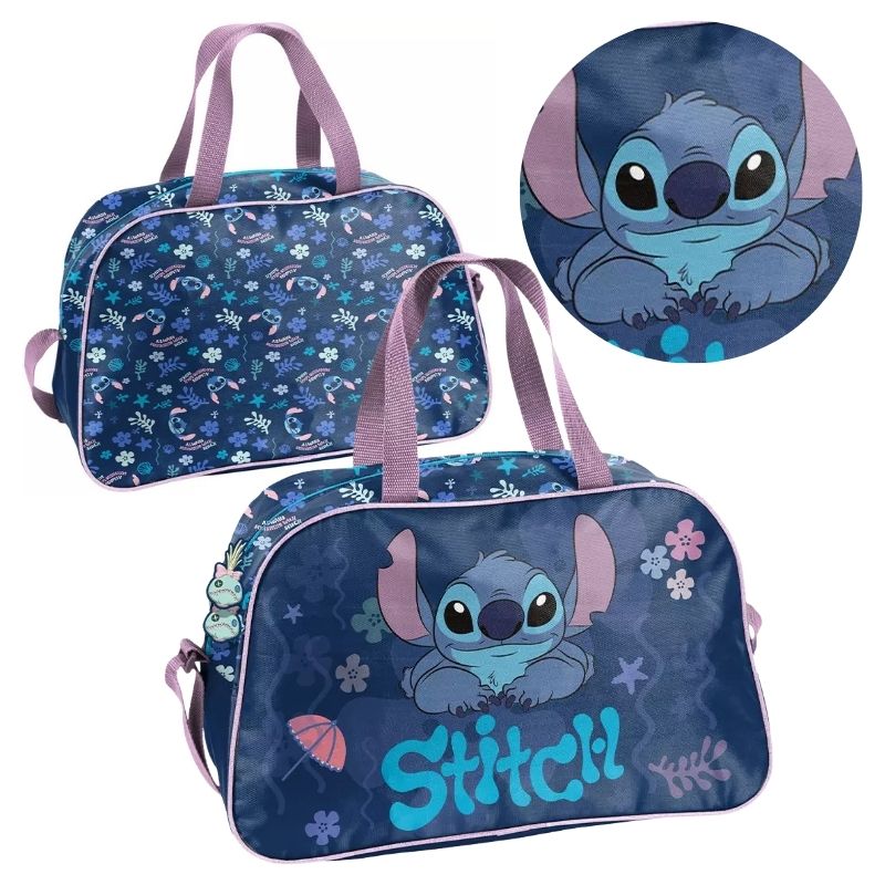 Paso Torba Sportowa Treningowa Podróżna Na WF Podróż Pojemna Dla Dzieci Stitch Coastal Cool