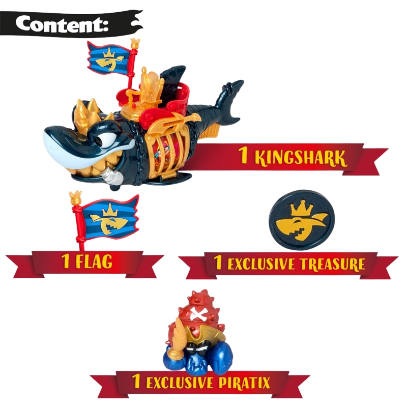 Figurki Piratix Kingshark Zestaw Figurek Zabawka Dziecięca Figurka Dla Dzieci Rekin