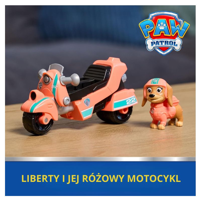Zabawka Psi Patrol Liberty Paw Patrol Pojazd Z Figurką Zestaw Dla Dzieci Figurka