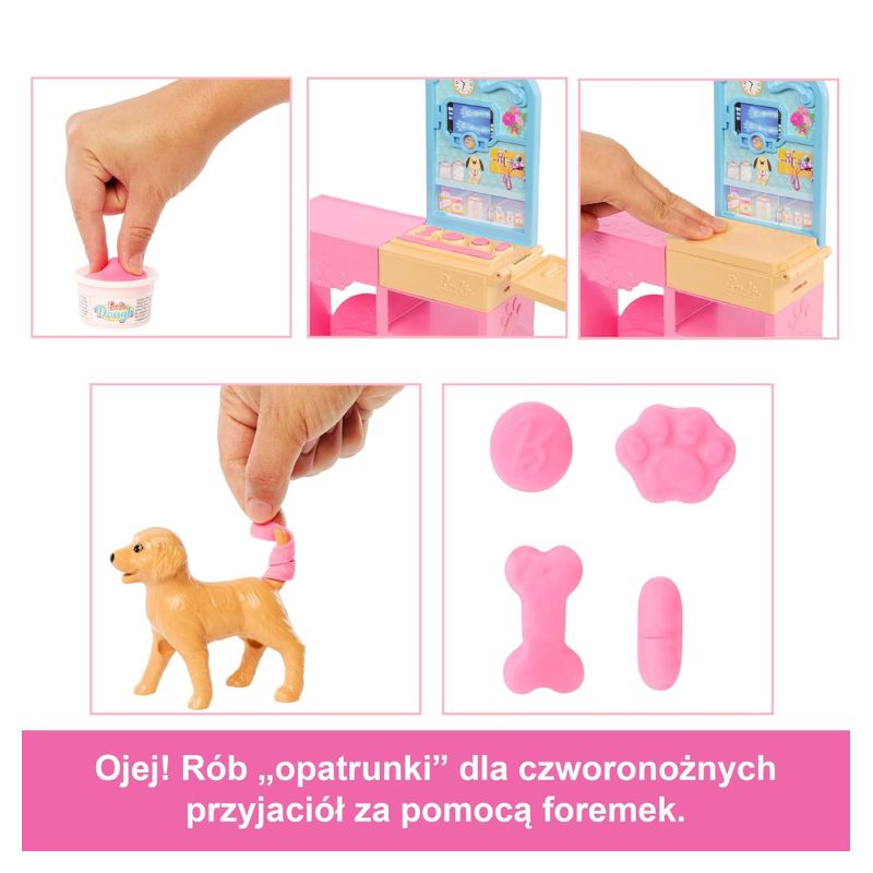 Lalka Weterynarz Barbie Zestaw Ze Zwierzątkami I Akcesoriami JFX93 4+