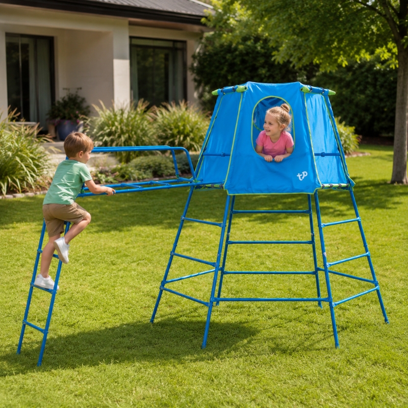 Plac Zabaw Domek Z Drabinką Wspinaczkową Dla Dzieci Domek Ogrodowy Do Wspinaczki Drabinka Wspinaczkowa Tp Toys