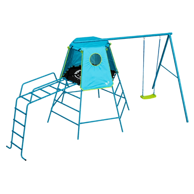 Plac Zabaw Domek Z Huśtawką I Z Drabinką Wspinaczkową Dla Dzieci Domek Ogrodowy Do Wspinaczki Drabinka Wspinaczkowa Tp Toys