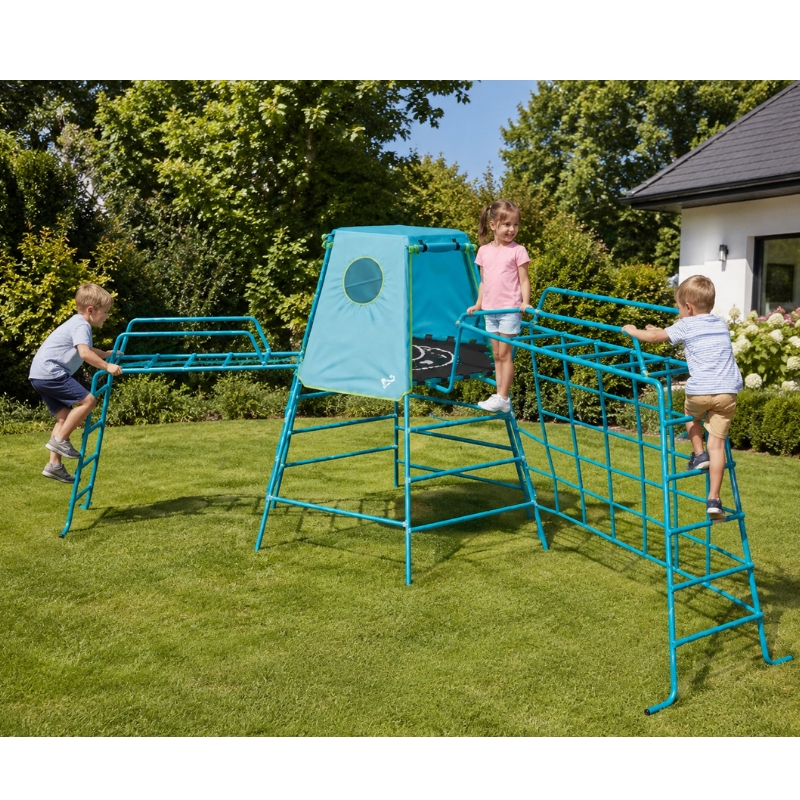 Plac Zabaw Domek Z Drabinkami Wspinaczkowymi I Siatką Wspinaczkową Dla Dzieci Domek Ogrodowy Do Wspinaczki Tp Toys