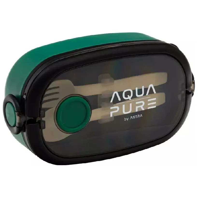 Astra Aqua Pure Śniadaniówka Ze Sztućcami Zestaw Lunchbox + Sztućce Do Szkoły Szkolny