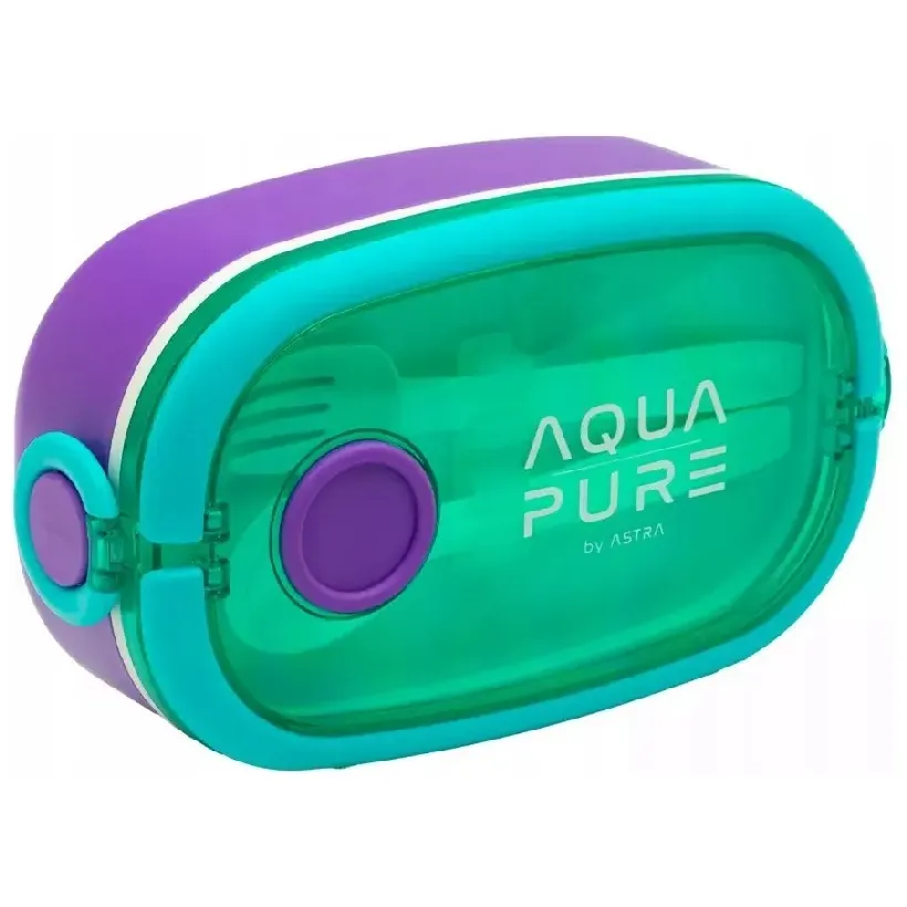 Astra Aqua Pure Śniadaniówka Ze Sztućcami Zestaw Lunchbox + Sztućce Do Szkoły Szkolny
