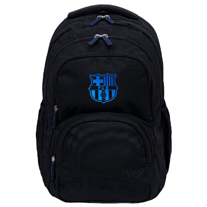 Astrabag Plecak Szkolny Trzykomorowy Pojemny Młodzieżowy Odblaski Lekki FC Barcelona Czarny