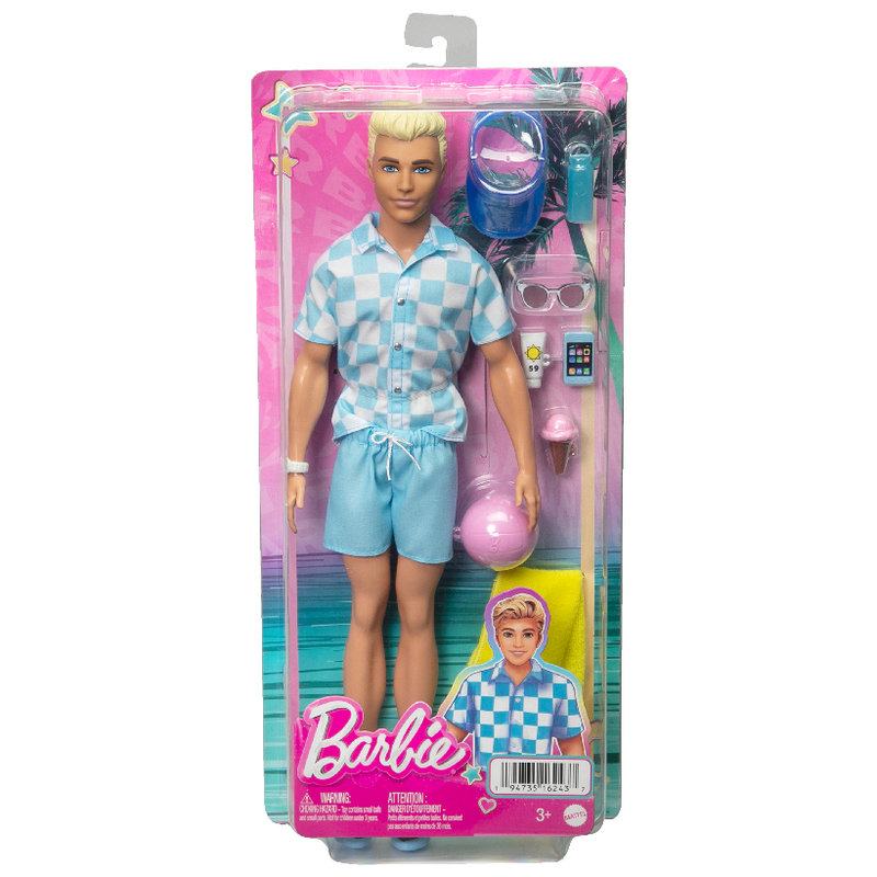 Barbie Kariera You Can Anything Lalka Ken Modowa Plażowa Wakacyjna Made To Move Na Plaży Ruchome Stawy Plażowicz Urlop 3+