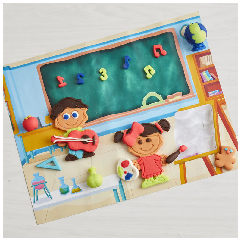 Play-Doh Ciastolina Zestaw Masa Plastyczna School Day Autobus Szkolny Akcesoria 3+